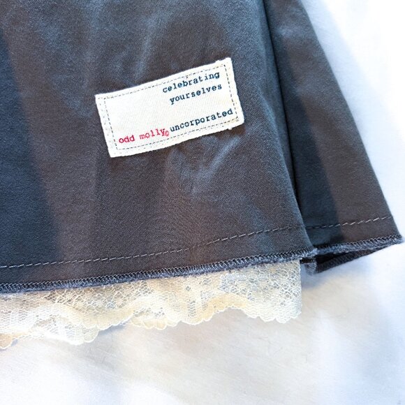 Odd Molly Overlap Lace Trim Midi Skirt Bohemian Size: Odd Molly Size 3 = US 12 L - Picture 7 of 16